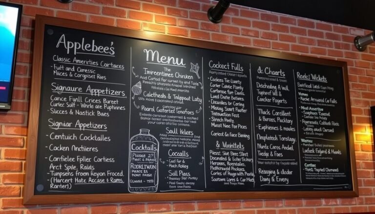 Applebee's Grill and Bar Depew Menu