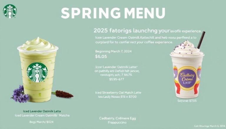 Starbucks spring menu with price : enjoy a wide range of flavors and a focus