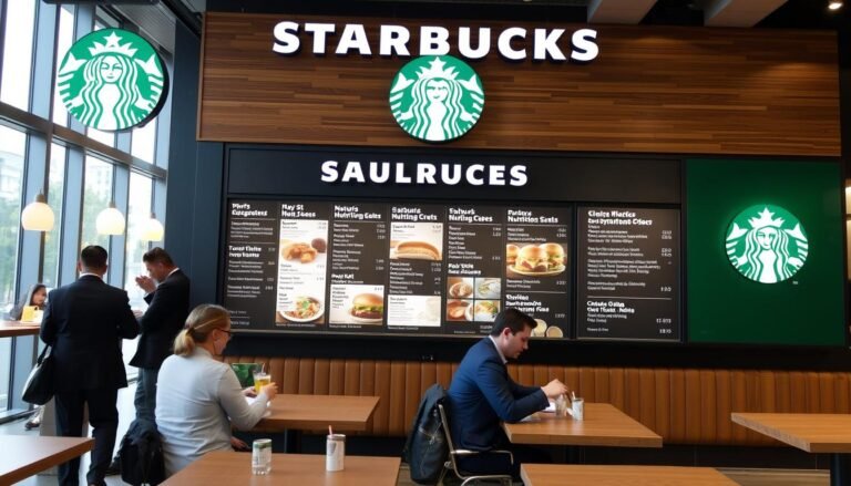 Starbucks nutrition menu price