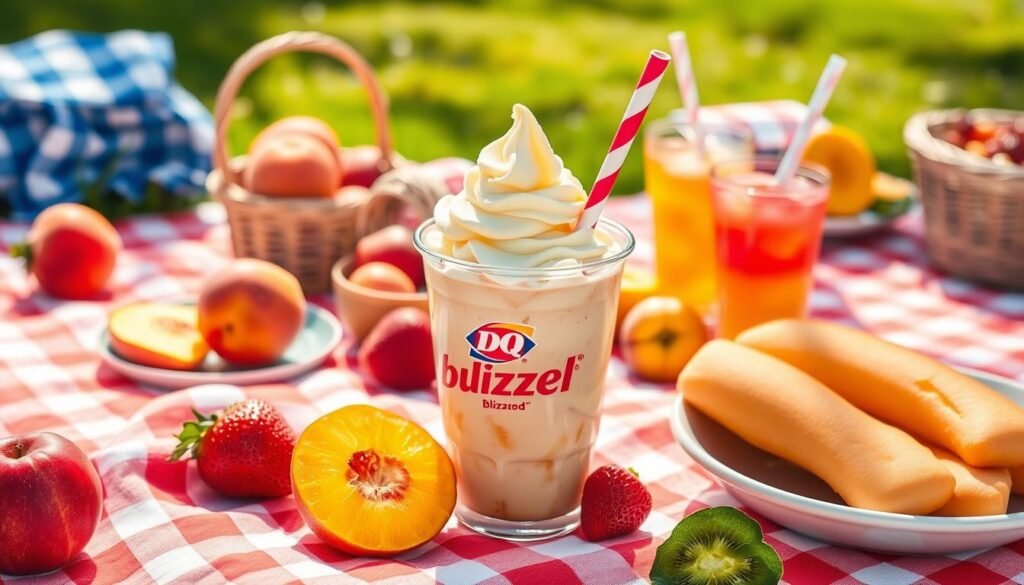 Dairy Queen Summer Blizzard Picnic Peach Cobbler Dairy Queen Summer Blizzard Picnic Peach Cobbler