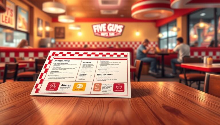 Five Guys Allergen Menu
