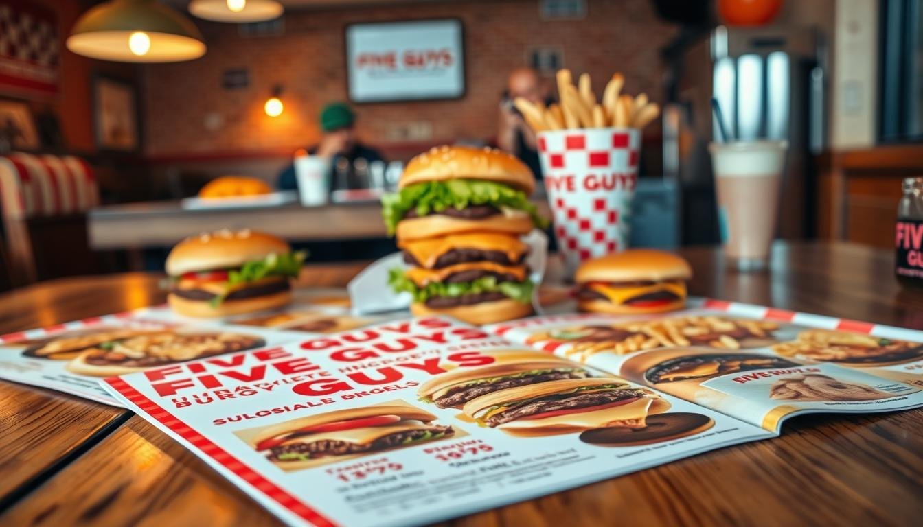 Five Guys Burger Menu