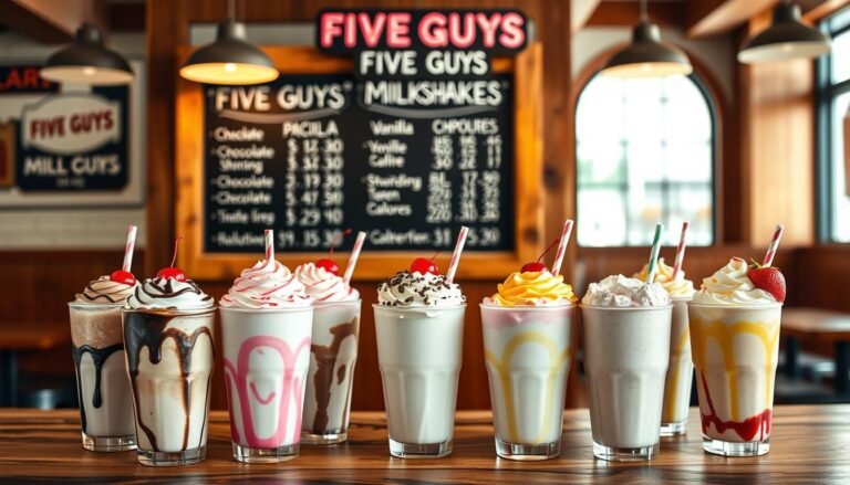 Five Guys Milkshake Menu