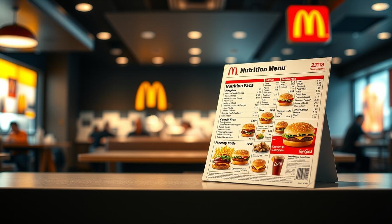 McDonald's Nutrition Menu