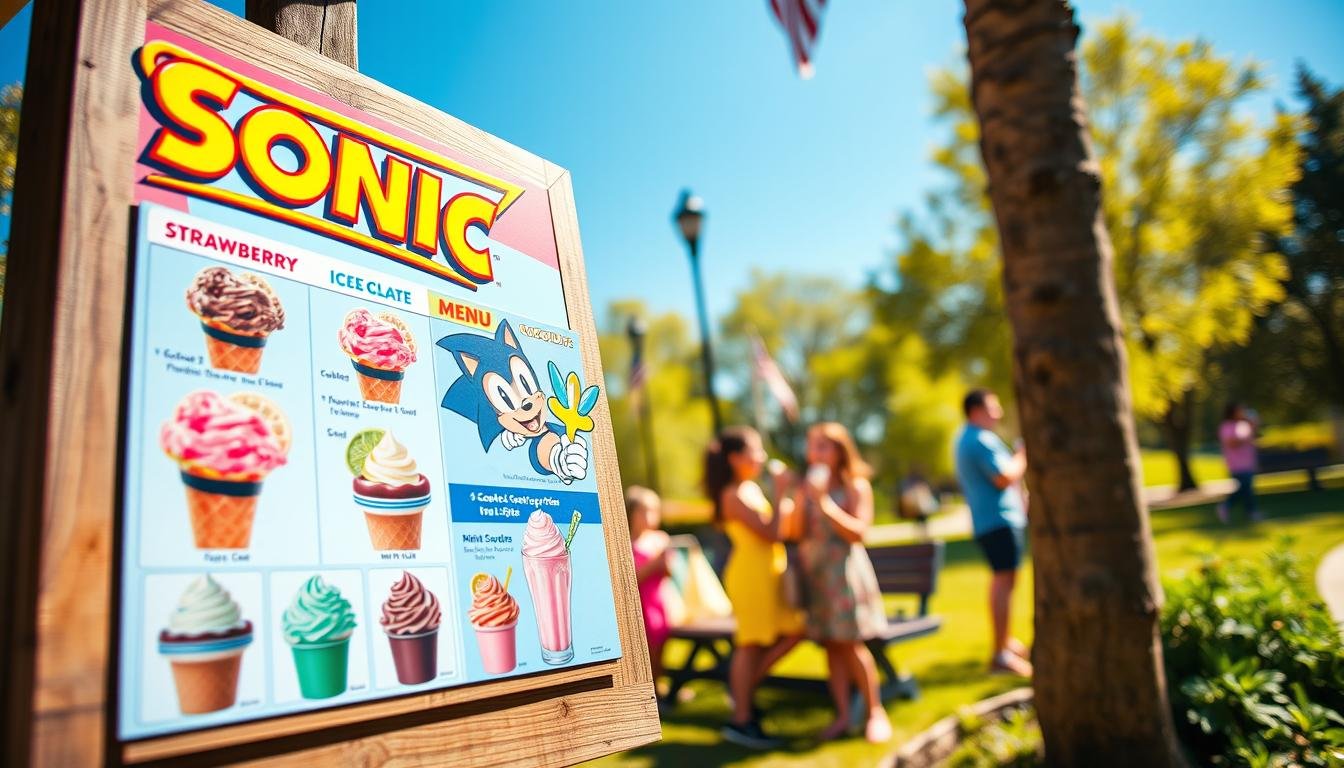 Sonic Ice Cream Menu