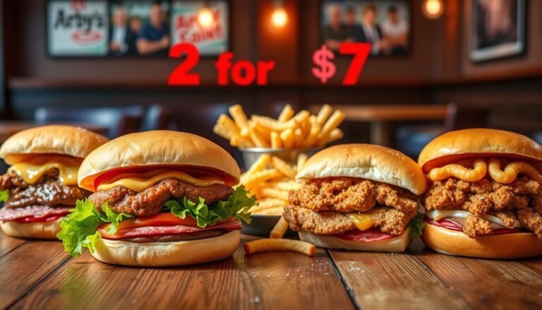 arby's 2 for $7 menu