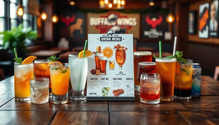 buffalo wild wings drink menu