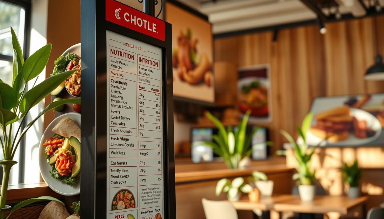 chipotle mexican grill menu nutrition