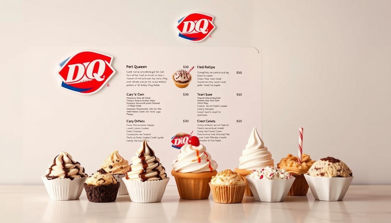 dairy queen ice cream menu