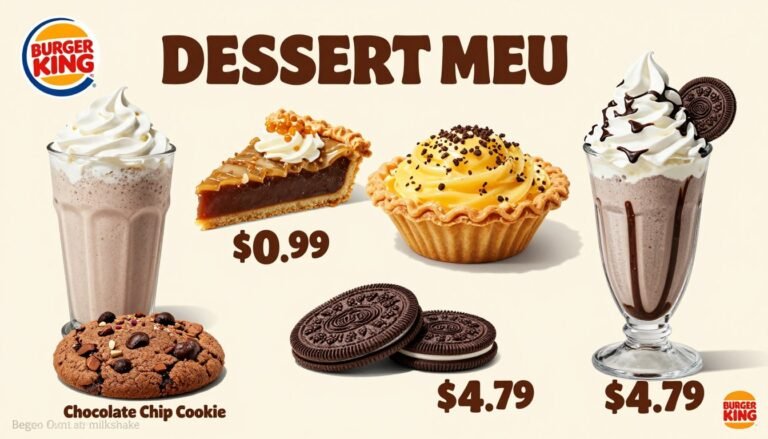 Burger King Dessert Menu Price-This guide aims to make your Dessert better