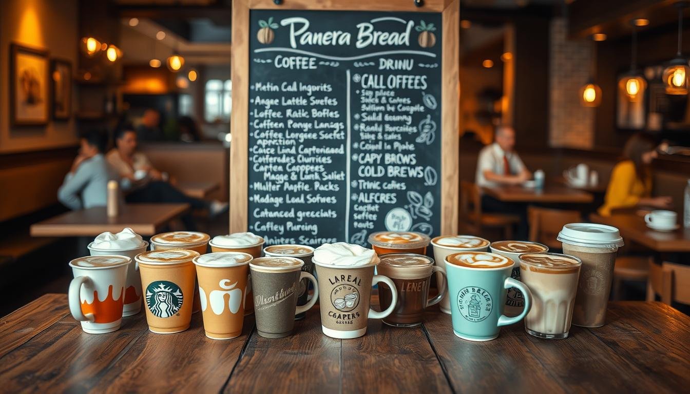 panera bread coffee menu