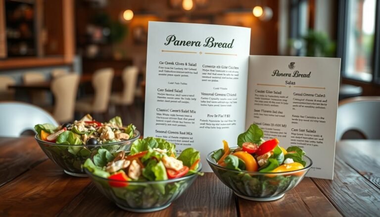 panera bread salad menu