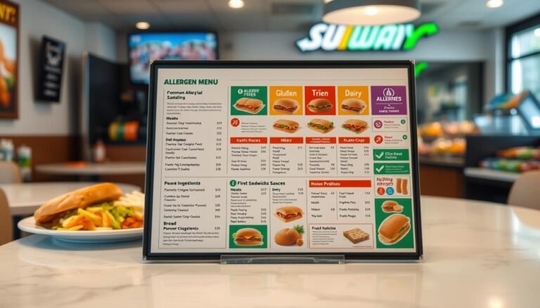 subway allergen menu