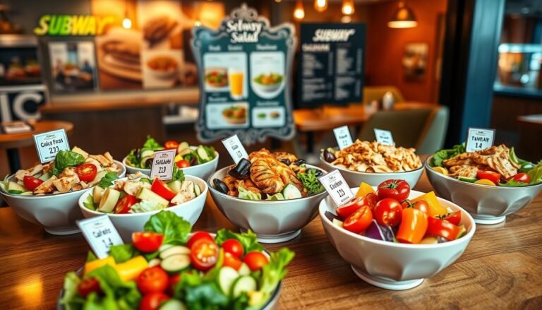 subway salad menu