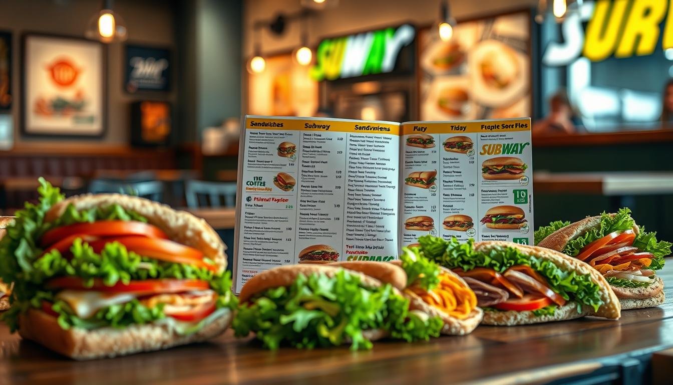 subway sandwich menu