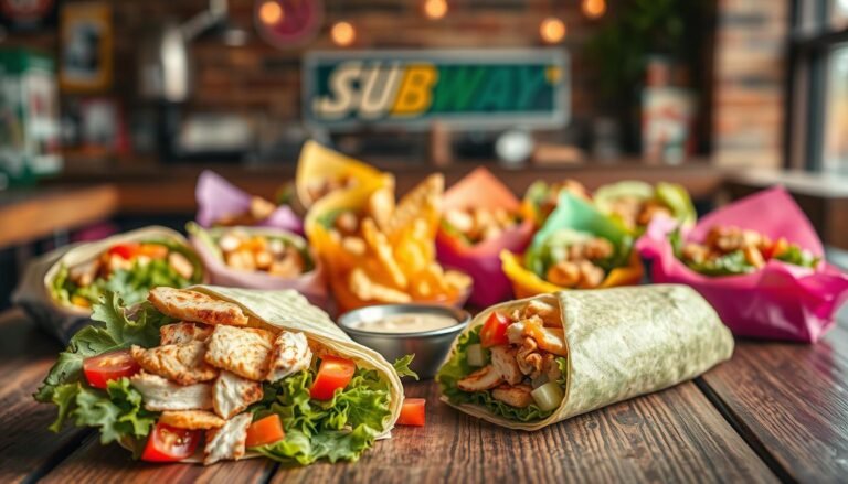 subway wraps menu
