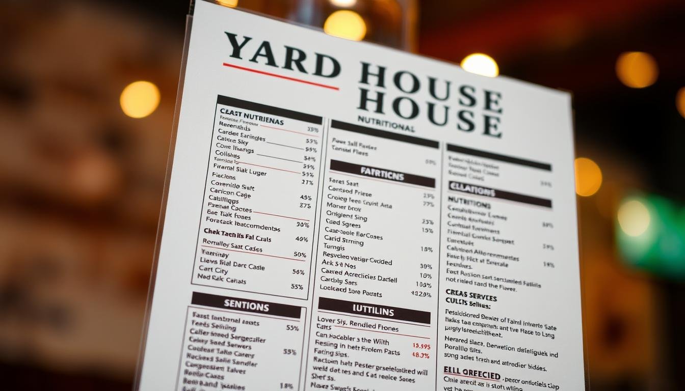 yard house menu nutrition